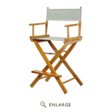 Betterbeds 220-05-021-18 24 in. Directors Chair Honey Oak Frame with Gray Canvas BE4263789